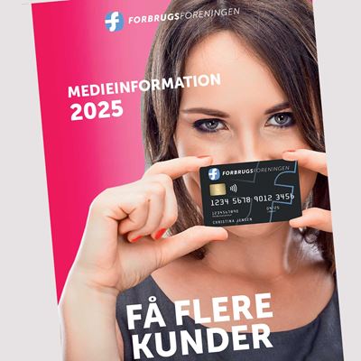 Forsiden af Forbrugsforeningens medieinfo 2025