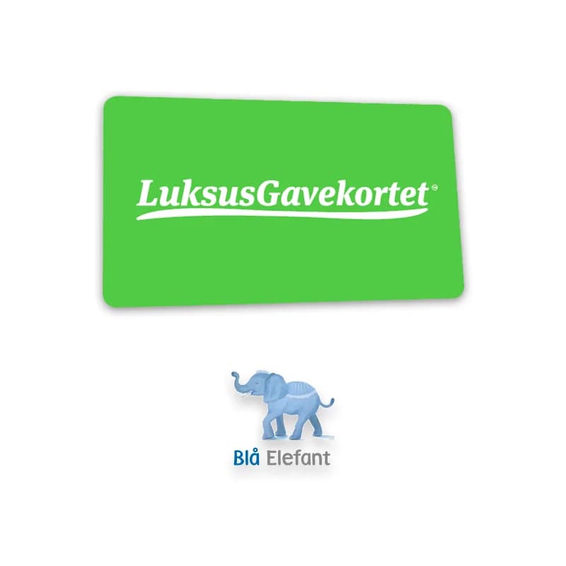 Blå Elefant Gavekort baggrunds billede