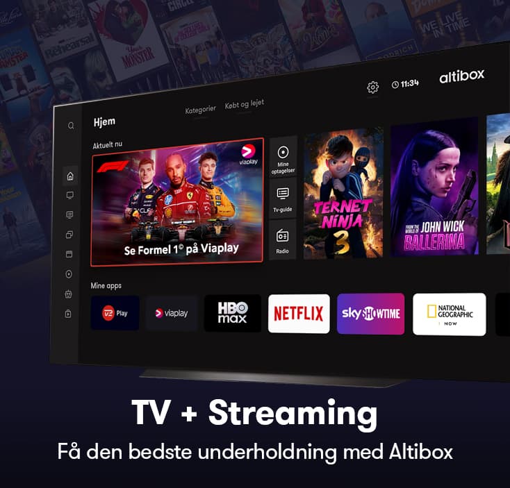 Altibox Tv-Streaming baggrunds billede