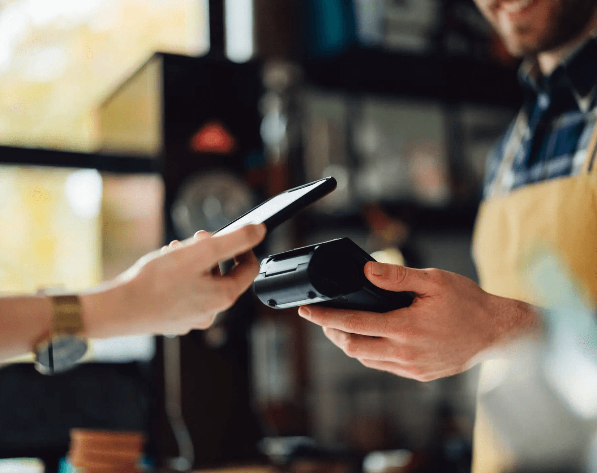 Contactless payment at checkout