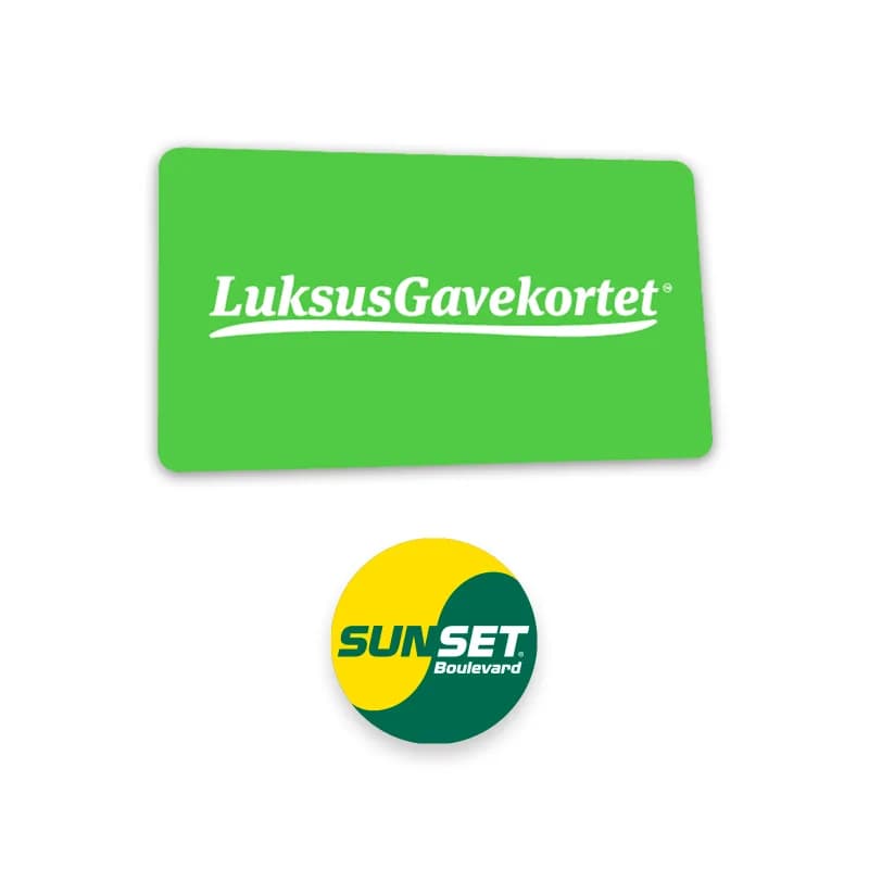 Sunset Boulevard Gavekort baggrunds billede