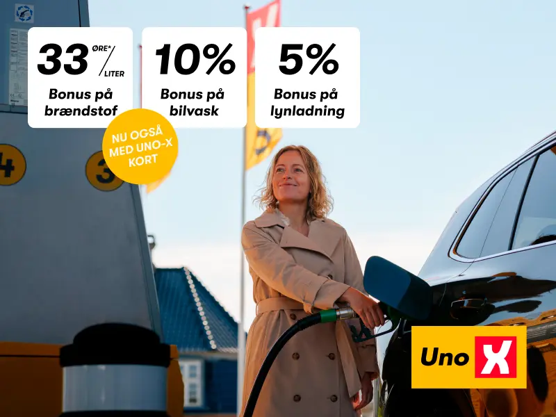 Tank, vask og oplad hos Uno-X